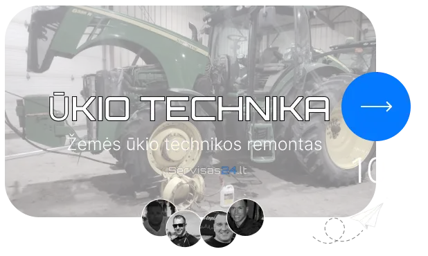 zemes-ukio technikos remontas kaunas vilnius klaipeda