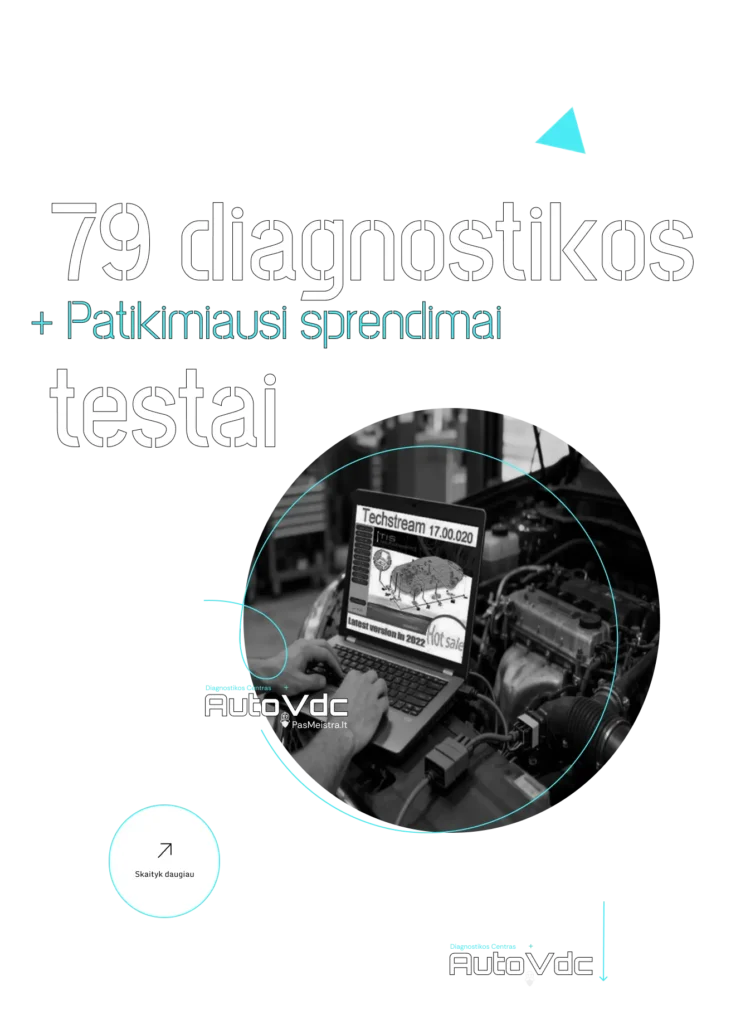 79 diagnostikos testai Vilniuje – AutoVDC atliekama išsami automobilio kompiuterinė diagnostika

Description (su integruotais FAQ):
79 diagnostikos testai Vilniaus mieste „AutoVDC“ autoservise – tai maksimaliai išsami automobilio patikra, kai tikrinamos visos pagrindinės variklio, elektros, kuro, išmetimo ir valdymo sistemos. Klientai dažniausiai klausia: kas yra 79 diagnostikos testai? Tai kompleksinė diagnostikos programa, apimanti daugybę parametrų ir testų, kurie leidžia pamatyti ne tik klaidas, bet ir realią sistemos būklę gyvu laiku.

Antras dažnas klausimas – kuo 79 testai skiriasi nuo paprastos diagnostikos? Paprasta diagnostika dažnai tik nuskenuoja klaidas, o 79 testai leidžia matyti duomenis dinamikoje, atlikti aktyvius komponentų testus ir tiksliai nustatyti gedimo priežastį, o ne tik pasekmes. Taip pat žmonės klausia: kiek laiko trunka 79 diagnostikos testai? Dažniausiai procedūra užtrunka nuo 40 minučių iki 1,5 valandos, priklausomai nuo automobilio ir problemos sudėtingumo.

Labai dažnas klausimas: kiek kainuoja išsami diagnostika Vilniuje su 79 testais? Kaina priklauso nuo automobilio markės, variklio tipo ir reikalingų testų apimties, tačiau tai visada yra daug pigiau nei „aklas“ dalių keitimas be realios priežasties nustatymo. Dar vienas svarbus klausimas: ką duoda 79 diagnostikos testai vairuotojui? Jie duoda patikimus sprendimus – aiškų supratimą, kas tikrai sugedę, ką reikia remontuoti dabar, o kas dar gali palaukti.

Ir galiausiai: kur Vilniuje atlikti pažangiausią automobilio diagnostiką? „AutoVDC“ dirba su profesionalia diagnostine programine įranga, realiais matavimais ir patyrusių meistrų analize, todėl sprendimai nėra spėjimai – tai techniniai faktai.

Jeigu ieškote, kur atlikti maksimalaus tikslumo automobilio diagnostiką Vilniuje, 79 diagnostikos testai „AutoVDC“ yra sprendimas tiems, kurie nori ne nuomonės, o tikros automobilio būklės.