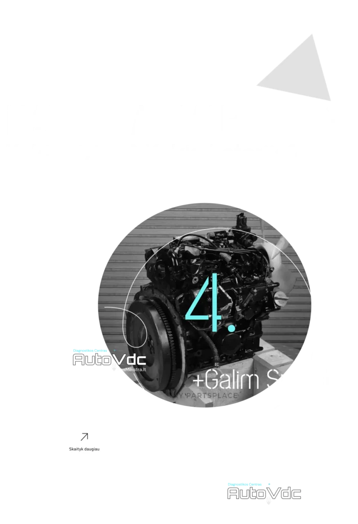Naudoto variklio keitimas Vilniuje – AutoVDC atliekamas automobilio variklio keitimas į naudotą

Description (su integruotais FAQ):
Naudoto variklio keitimas Vilniaus mieste „AutoVDC“ autoservise – tai sprendimas tiems, kurie nori greičiau ir kartais pigiau grąžinti automobilį į gyvenimą, kai senasis variklis jau nebetinkamas remontui. Vienas dažniausių klausimų: ar verta keisti variklį į naudotą? Verta tada, kai automobilis yra geros bendros būklės, o kapitalinis remontas kainuotų daugiau nei kokybiško naudoto variklio sumontavimas.

Kitas labai svarbus klausimas – kiek kainuoja naudoto variklio keitimas Vilniuje? Kaina priklauso nuo automobilio modelio, variklio tipo, pasirinkto naudoto variklio būklės ir montavimo sudėtingumo, tačiau dažnu atveju tai tampa pigesne alternatyva nei kapitalinis variklio remontas. Taip pat klientai klausia: iš kur gaunamas naudotas variklis? „AutoVDC“ dirba tik su patikimais tiekėjais, o prieš montavimą variklis yra patikrinamas, kad būtų maksimaliai sumažinta rizika.

Labai dažnas klausimas: kiek laiko trunka variklio keitimas? Dažniausiai darbai užima nuo 1 iki 3 darbo dienų, priklausomai nuo automobilio konstrukcijos ir papildomų darbų poreikio. Taip pat svarbu žinoti: ar naudotam varikliui suteikiama garantija? Taip, patikimi tiekėjai suteikia garantiją, o mes užtikriname teisingą ir techniškai tvarkingą sumontavimą.

Ir galiausiai: kur Vilniuje patikimai keisti variklį į naudotą? „AutoVDC“ užtikrina ne tik profesionalų montavimą, bet ir realų įvertinimą, ar toks sprendimas jums apskritai yra naudingas. Jei ieškote, kas Vilniuje gali kokybiškai pakeisti variklį į naudotą, „AutoVDC“ padės pasirinkti ekonomiškai protingiausią ir techniškai saugiausią sprendimą.